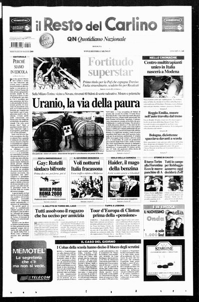 Il Resto del Carlino : giornale dell'Emilia